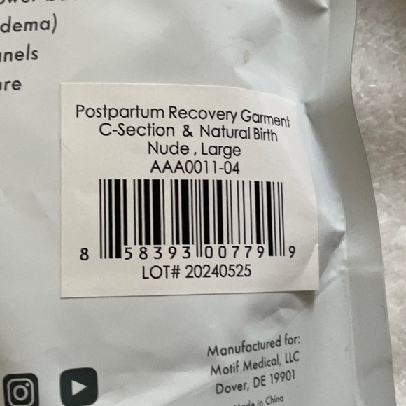 Motif Medical Postpartum Recovery Support Garment - Black - Picture 3 of 3